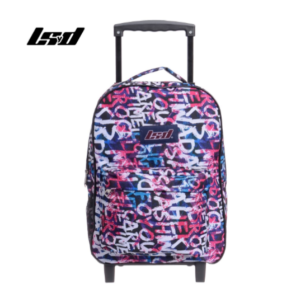 MOCHILA C/CARRO LSYD ESTAMPADA 17"